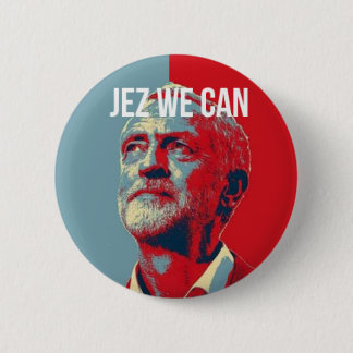 Bóton Redondo 5.08cm #JezWeCan - crachá de Jeremy Corbyn 4 PM