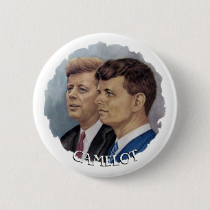 Bóton Redondo 5.08cm JFK e RFK