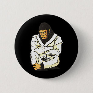 Bóton Redondo 5.08cm Jiu Jitsu Brasileiro Judô Gorila