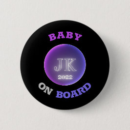 Bóton Redondo 5.08cm JK 2022 Baby On Conselho Bigger Letters