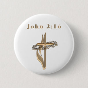 Bóton Redondo 5.08cm João 3:16