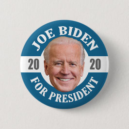 Bóton Redondo 5.08cm Joe Biden 2020 para Presidente Photo Floating Head