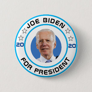 Bóton Redondo 5.08cm Joe Biden para o Presidente 2020