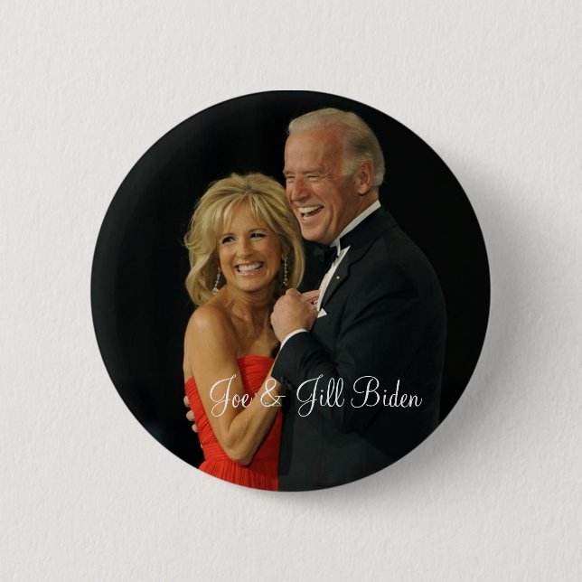 Bóton Redondo 5.08cm Joe & Jill Biden (Frente)