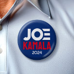 Bóton Redondo 5.08cm Joe Kamala 2024 - Biden Harris<br><div class="desc">Um design divertido com os nomes de Joe e Kamala em cores ousadas. Para usuários avançados,  você pode ir para a área de edição e alterar todas as cores. Ele está concorrendo às eleições de 2024 no Primário Democrata. Verifique nossa loja para outros candidatos e campanhas.</div>