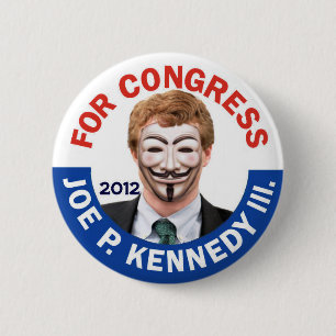 Bóton Redondo 5.08cm Joe Kennedy anónimo ocupa