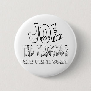 Bóton Redondo 5.08cm Joe o canalizador para pres - botão