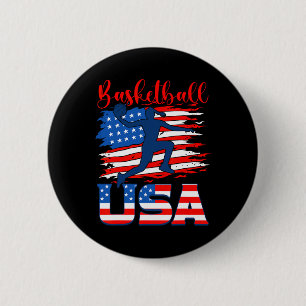 Bóton Redondo 5.08cm Jogador Americano de Bandeira Indepedância America