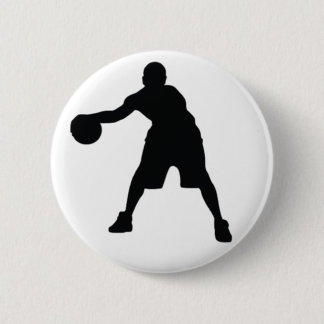 Bóton Redondo 5.08cm Jogador de basquete (Frente)