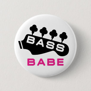 Bóton Redondo 5.08cm Jogador de Bass Feminino