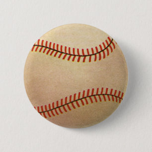 Bóton Redondo 5.08cm Jogador de beisebol esportivo vintage, receptor co