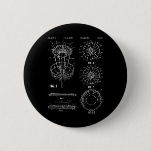 Bóton Redondo 5.08cm Jogador de Disco de Golfe Frisbee Sket de Patente