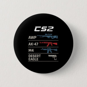 Bóton Redondo 5.08cm Jogador de Fps Engraçado Cs Jogo em Primeira Pesso