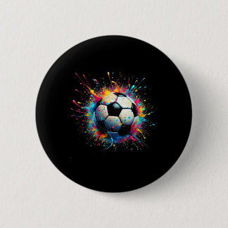 Bóton Redondo 5.08cm Jogador de futebol legal Esporte para meninos home