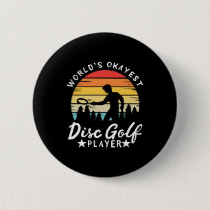 Bóton Redondo 5.08cm Jogador de Golfe do Disco Mais Okayest