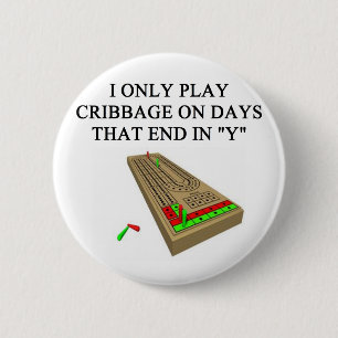 Bóton Redondo 5.08cm jogador do jogo do cribbage