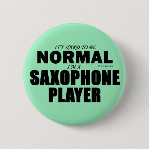 Bóton Redondo 5.08cm Jogador Saxofone normal