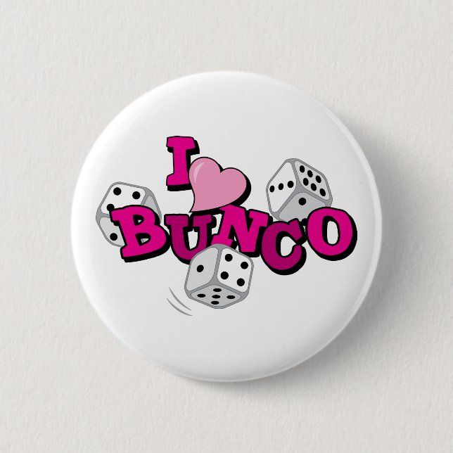 Bóton Redondo 5.08cm Jogo de Dice Bunco (Frente)