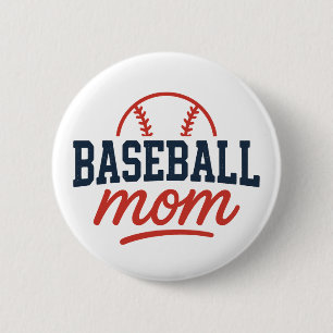 Bóton Redondo 5.08cm Jogo Personalizado de Beisebol Retro para Mãe