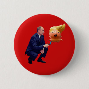 Bóton Redondo 5.08cm Jogos de Putin com balão do trunfo