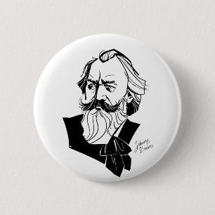 Bóton Redondo 5.08cm Johannes Brahms