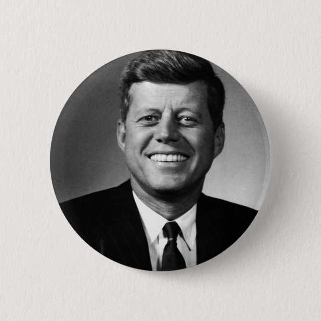 Bóton Redondo 5.08cm John F. Kennedy (Frente)