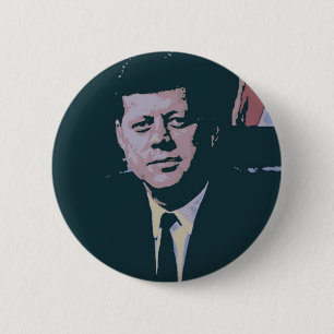 Bóton Redondo 5.08cm John F. Kennedy