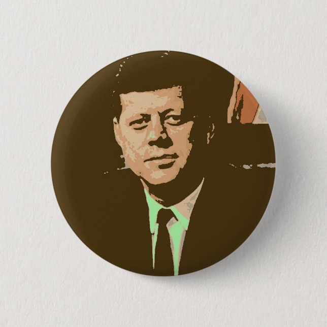 Bóton Redondo 5.08cm John F Kennedy (Frente)