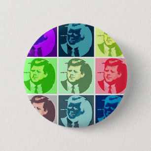 Bóton Redondo 5.08cm John F. Kennedy/JFK