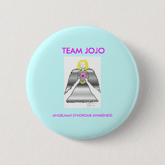 Bóton Redondo 5.08cm jojos anjo, EQUIPE JOJO, SÍNDROME de ANGELMAN