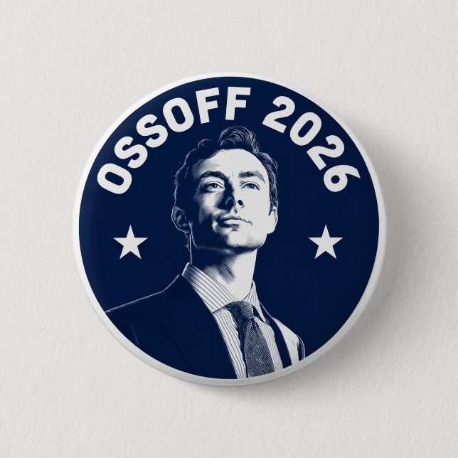 Bóton Redondo 5.08cm Jon Ossoff 2026 (Frente)