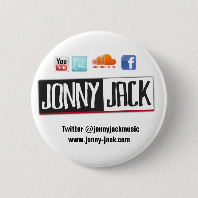 Bóton Redondo 5.08cm Jonny Jack - crachás (Frente)