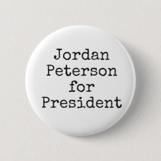 Bóton Redondo 5.08cm Jordan Peterson para Presidente