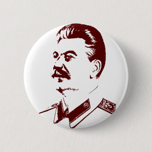 BÓTON REDONDO 5.08CM JOSEPH STALIN PIN CRACHÁ