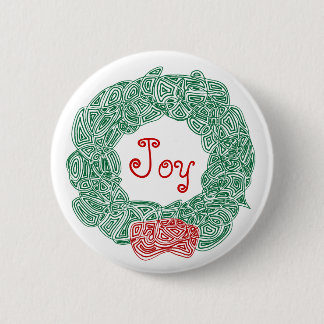 Bóton Redondo 5.08cm Joy Wreath
