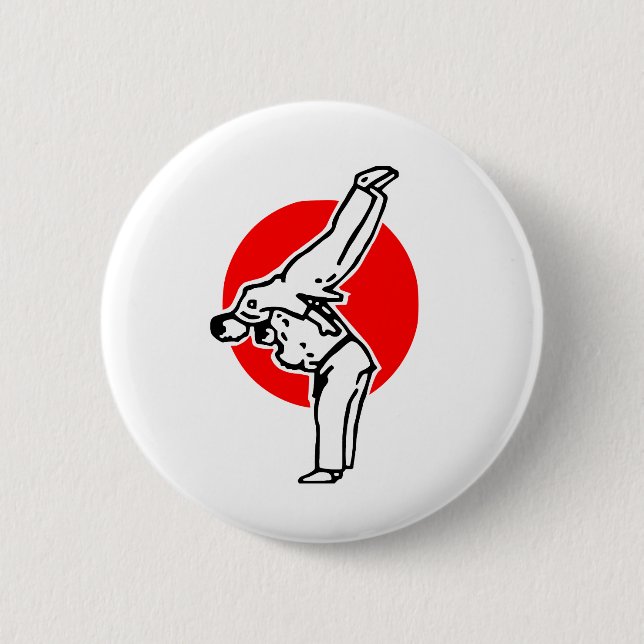 Bóton Redondo 5.08cm judo (Frente)