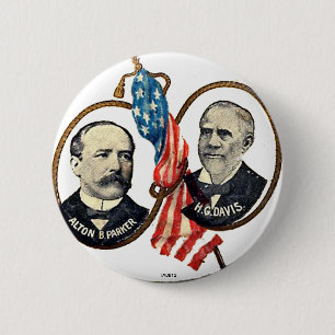 Bóton Redondo 5.08cm Jugate de Parker-Davis - botão