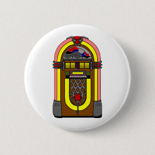 Bóton Redondo 5.08cm Jukebox do anos 50
