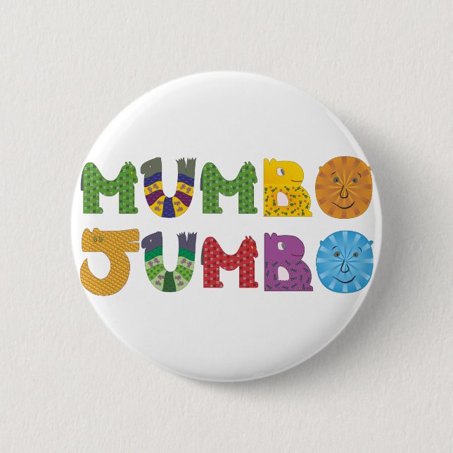 Bóton Redondo 5.08cm Jumbo de Mumbo (Frente)