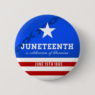 Bóton Redondo 5.08cm Juneteenth uma celebração da libertação