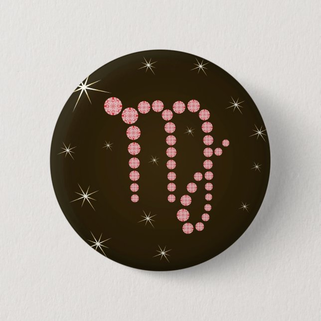 Bóton Redondo 5.08cm Jungfrau 23. Agosto bis 23. Setembro Botões (Frente)