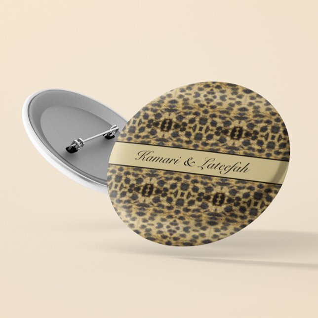 Bóton Redondo 5.08cm KaleidoCheetah, personalizado (Criador carregado)