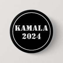 Kamala 2024 Azul Brilhante e Branco