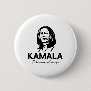 Bóton Redondo 5.08cm Kamala é o Vice-presidente Harris