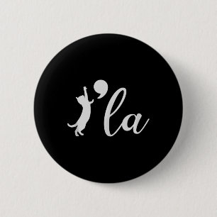 Bóton Redondo 5.08cm Kamala Harris 2024 Cat Lady Presidente Comma La Fu