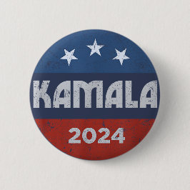 Bóton Redondo 5.08cm Kamala Harris 2024 Para Presidente