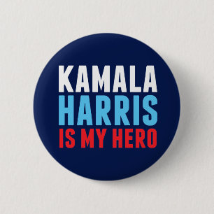 Bóton Redondo 5.08cm Kamala Harris é o meu herói