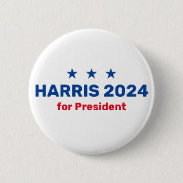 Bóton Redondo 5.08cm Kamala Harris Para O Presidente 2024