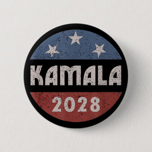 Bóton Redondo 5.08cm Kamala Harris para presidente Kamala Harris 2028