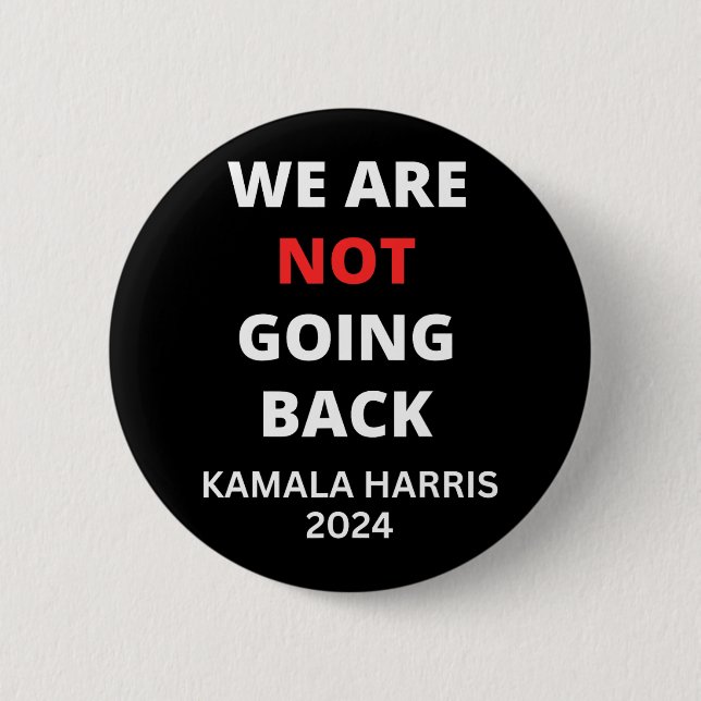 Bóton Redondo 5.08cm Kamala Harris - Slogan De Citação (Frente)